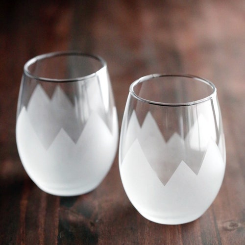 Dragonfly Etched Wine Glasses Dragonfly Wine Glasses Etsy