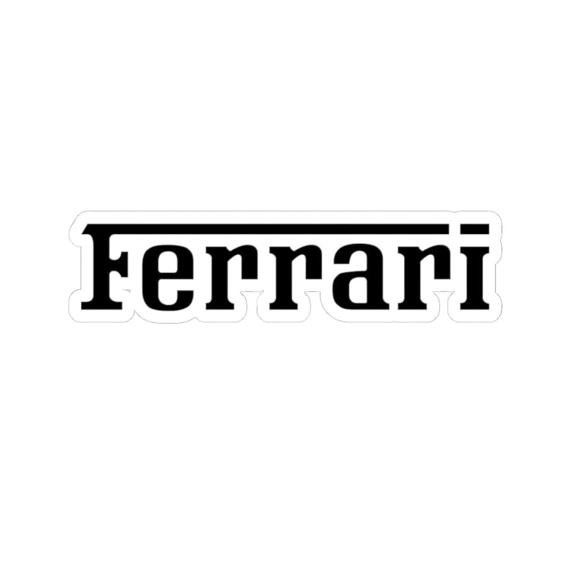 Ferrari Script Logo Ferrari Script Logo Sticker | Kiss-cut Vinyl Decal - Etsy Canada