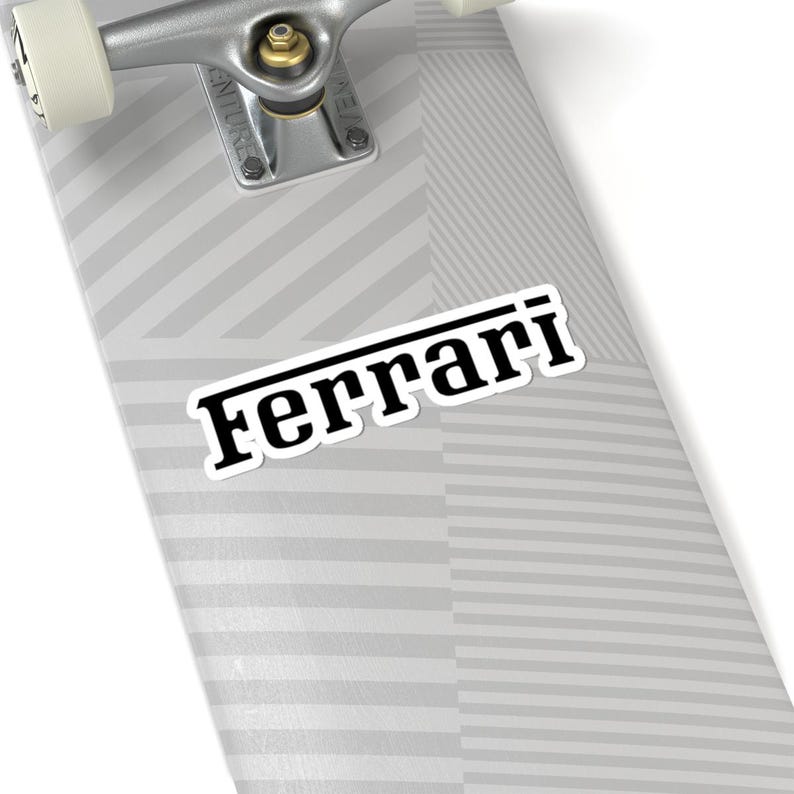 Ferrari Script Logo Ferrari Script Logo Sticker | Kiss-cut Vinyl Decal - Etsy Canada