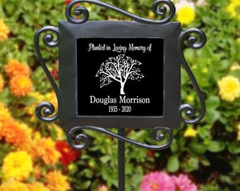 Personalized Memorial Garden Stake, Any Message, Any Saying, Planted in Loving Memory, Memorial Sympathy Gift,  Marker