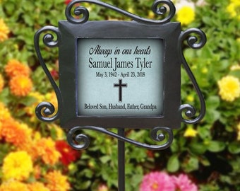 Personalized Memorial Garden Stake,  In Loving Memory Any Message Garden Sign, Custom Memorial Gift