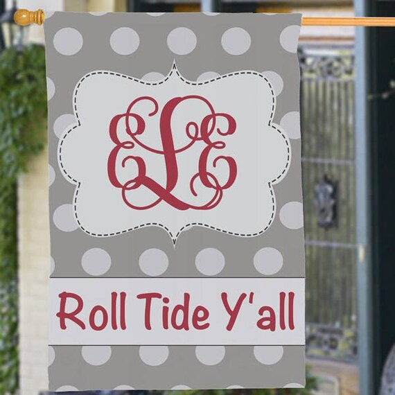 Custom Alabama Yard Flag We Love The Tide Garden Or House Flag Etsy