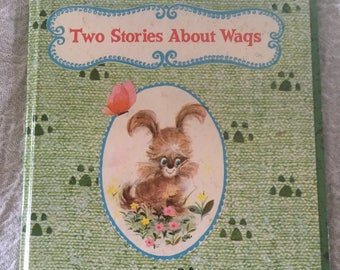 Vintage Two Stories about Wags  Whitman Tell a Tale Book