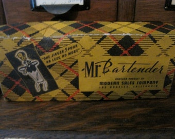 Vintage 50's Mr. Bartender Jigger Pourer in Original Box