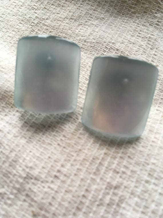 Vintage 50's Richelieu Pale Blue Thermoset Screw … - image 3