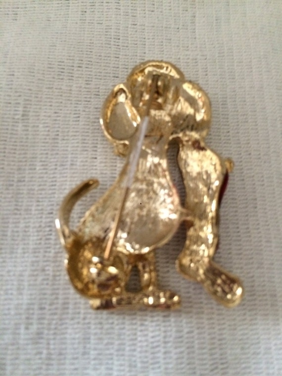 Cute Gerry's Vintage Dog with Enamel Christmas St… - image 4