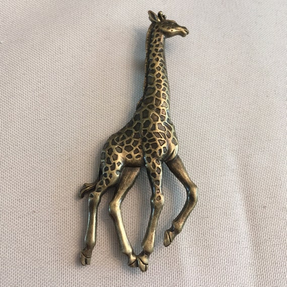 Vintage JJ (Jonette Jewelry) Giraffe  Brooch