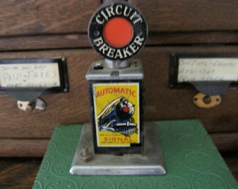 Vintage 50's Toy Train Circuit Breaker by Louis Marx &  Co.