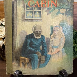 Antique Uncle Tom's Cabin Young Folks Edition, Harriet Beecher Stowe, M.A. Donohue & Co. Chicago, Early 1900s Illustrated Children's Book