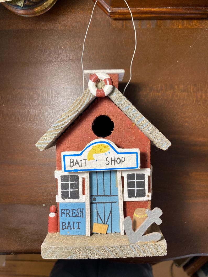 Vintage General Store Birdhouse – Primitive Americana Bait Shop Decor ...