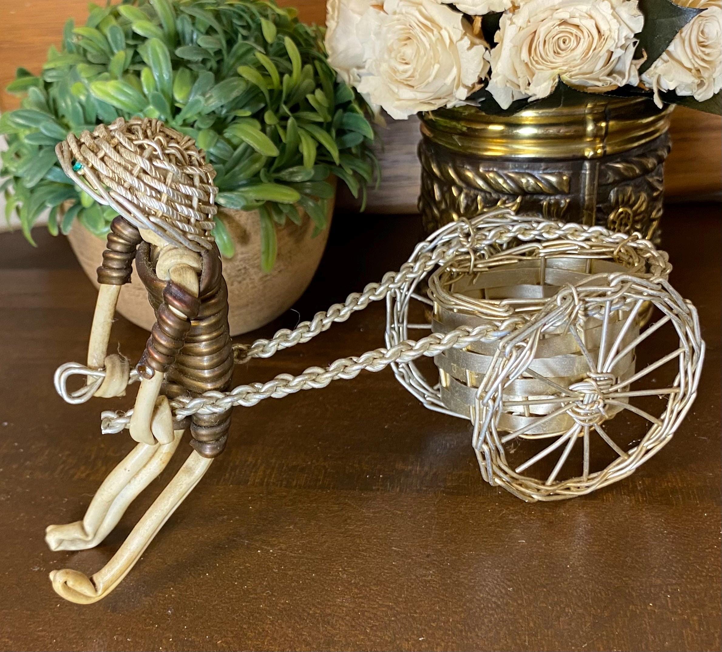 Vintage Wire Cart - Etsy