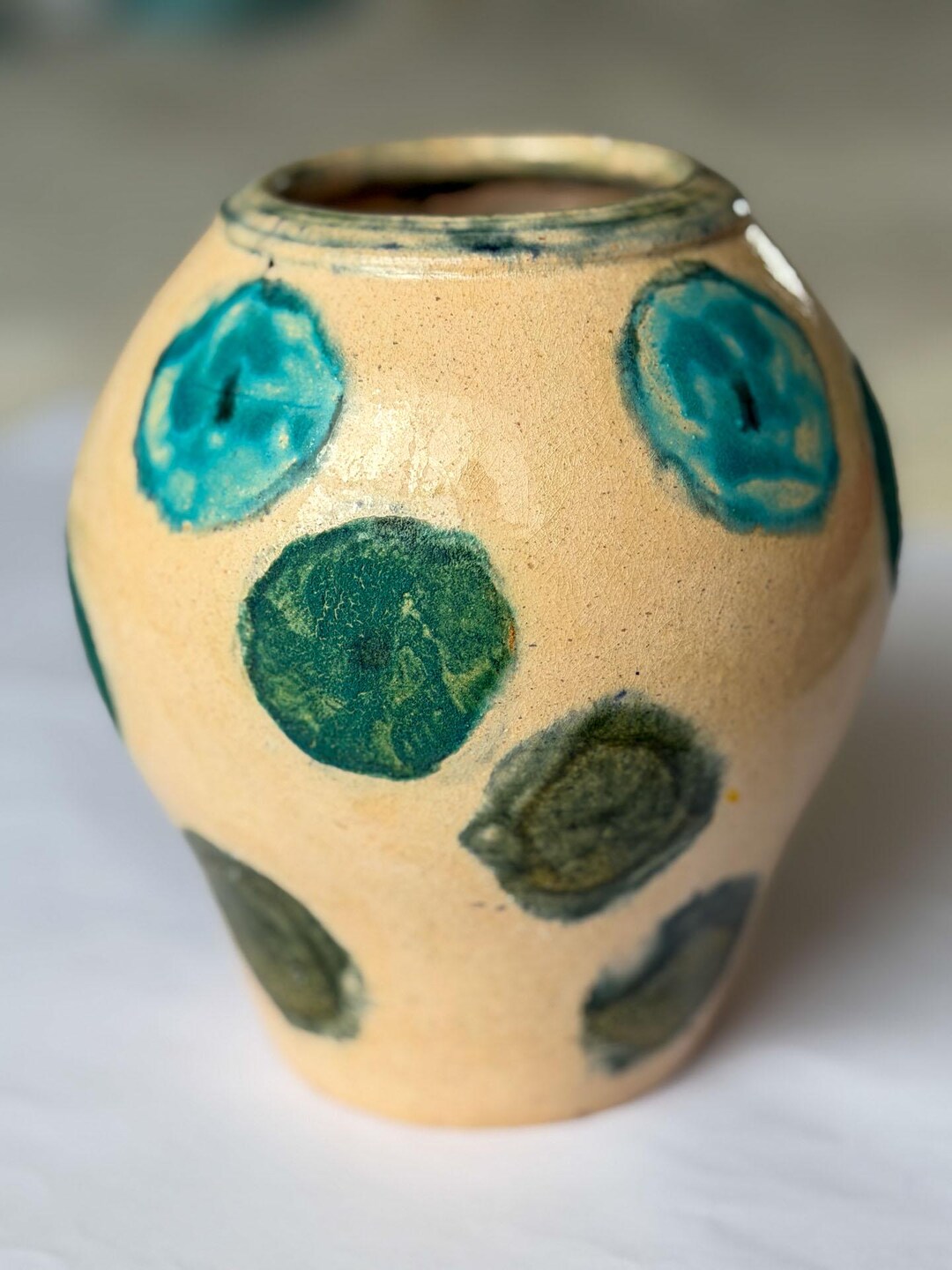 Signed Studio Pottery Vase | Hand Thrown Ceramic Art Vessel | Modern ...
