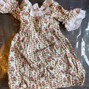 Vintage American Girl Felicities ursprungliga rosenträdgårdsoutfit
