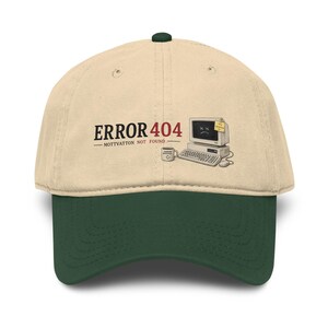 Error 404 Hat, Funny Programmer Cap, Coder Baseball Hat, Tech Meme Cap, Geek Gift, Unisex Dad Hat