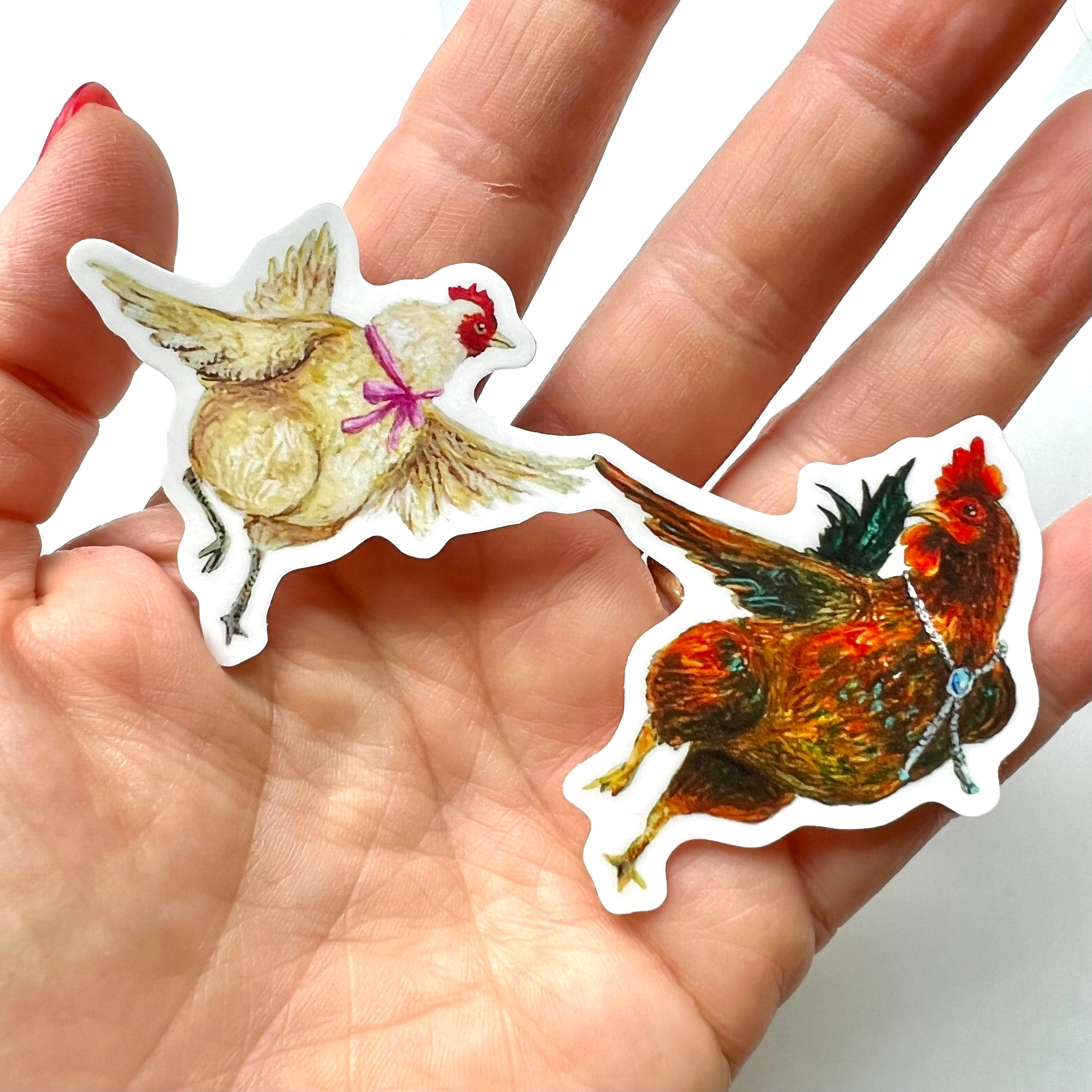dancing-hen-rooster-vinyl-sticker-artwork-by-jahna-vashti-etsy