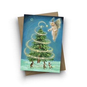 Carte unique / Solstice Faerie / intérieur vierge / format A6 / enveloppe incluse / oeuvre de Jahna Vashti