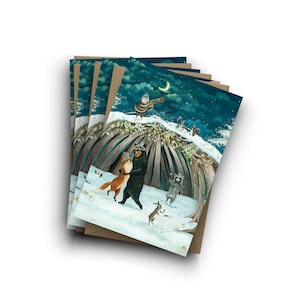 Conjunto de cartas / Encantamento de Natal / quantidades diversas / por Jahna Vashti