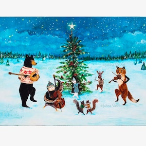 Art Print / O Joyous Night / sizes 8 x 10, 11 x 14 inches/ artwork by Jahna Vashti
