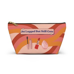 Airplane essentials pouch for travel packing and luggage organizer Travel gift for Flight Attendants Pilot gift Travel toiletry bag