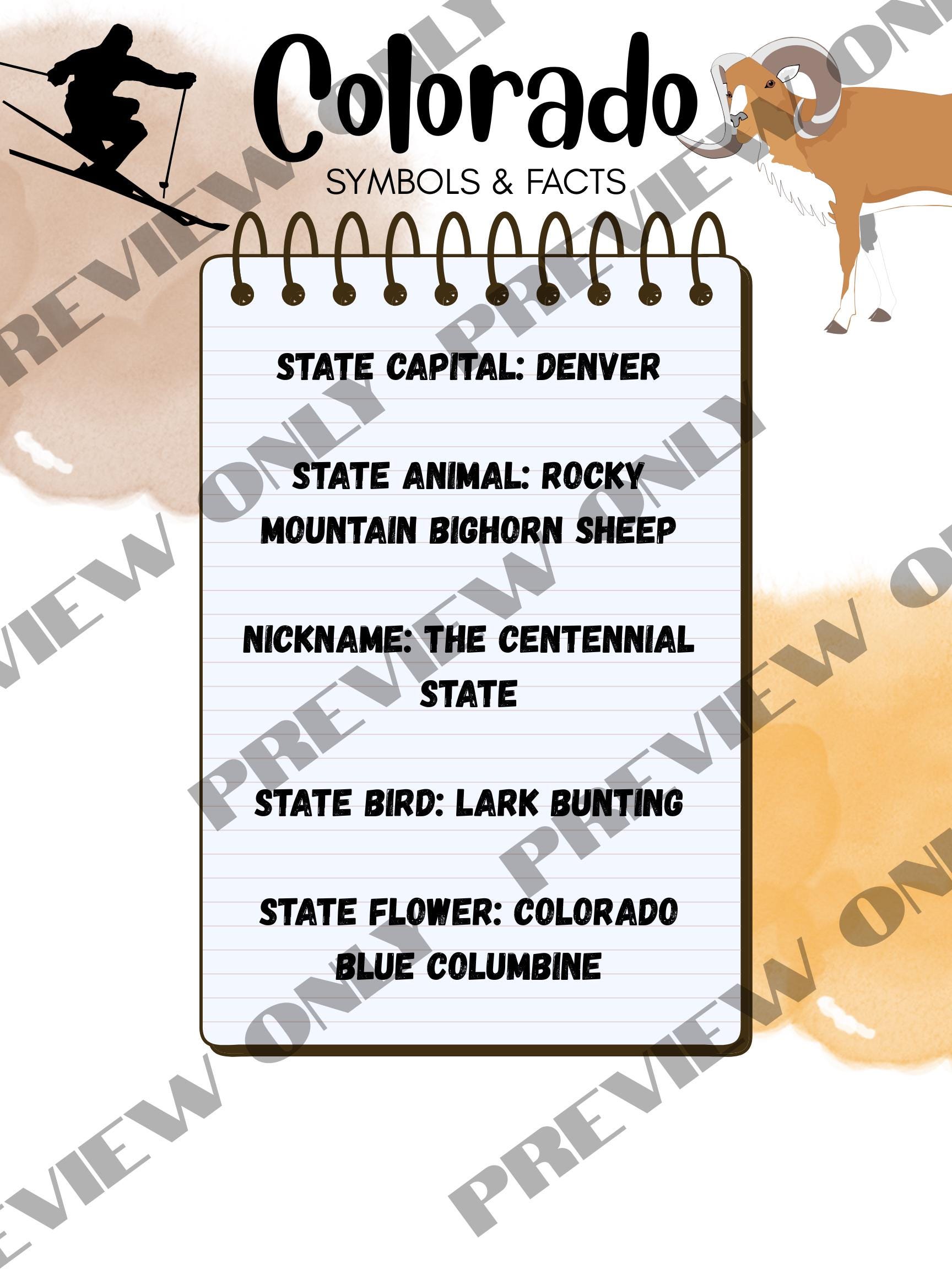 Colorado Word Search + Fun Facts Printable | State of Colorado ...