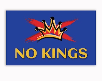 No Kings in America Flag – Patriotic Liberty Banner, Anti-Tyranny Protest Decor