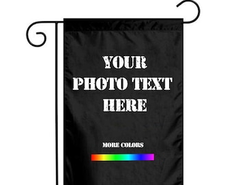 Personalized Garden Flag, 12"x 18", Custom Photo Yard Decor, Double Sided
