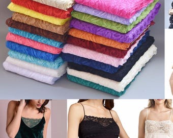 1 o 3 yardas de encaje elástico de 15 cm de ancho para manualidades, costura y bricolaje