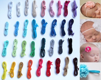 3/10 metros de cordón plano de 6 mm, elástico fino para confección, cinturillas, diademas, mascarillas