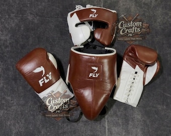 Personalized Genuine Cowhide Leather Fly Boxing Set Professional Sparring & Training Equipment