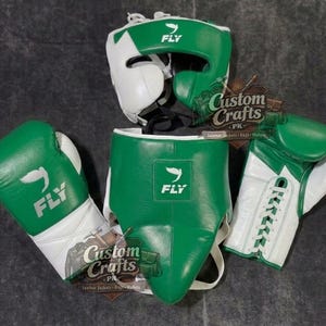 Personalized Genuine Cowhide Leather Fly Boxing Set Professional Sparring Kit