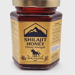 Miód z dodatkiem shilajit – zwiększ energię i wydajność | Czysta, organiczna mieszanka z Himalajów