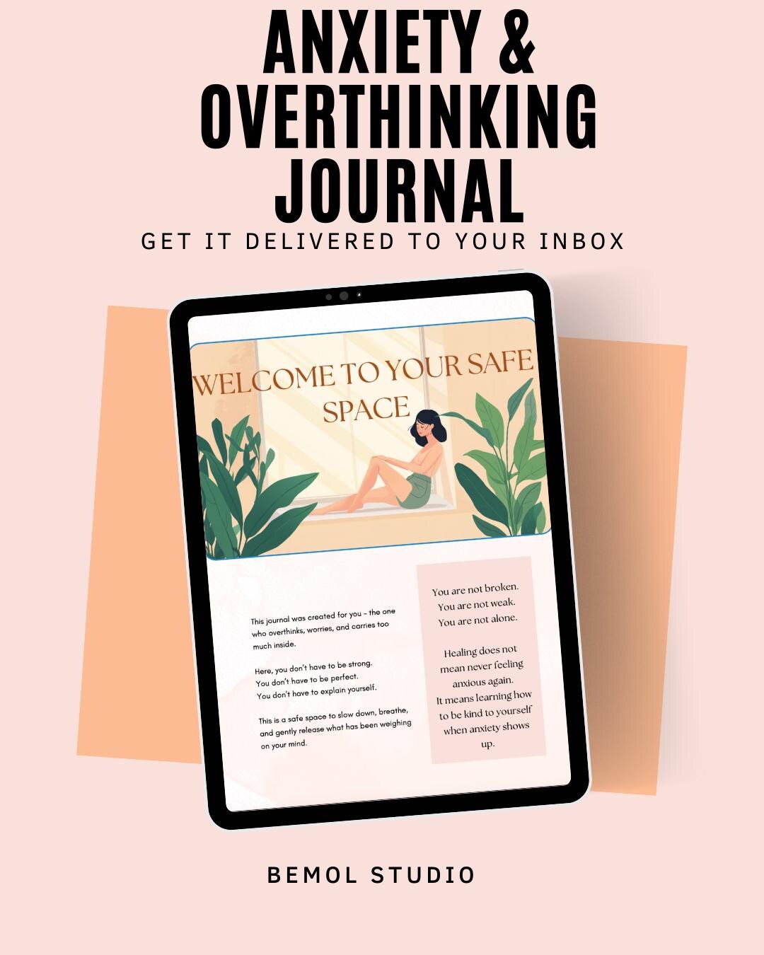 Anxiety & Overthinking Journal | Self Care Workbook (PDF Pattern) - Etsy UK