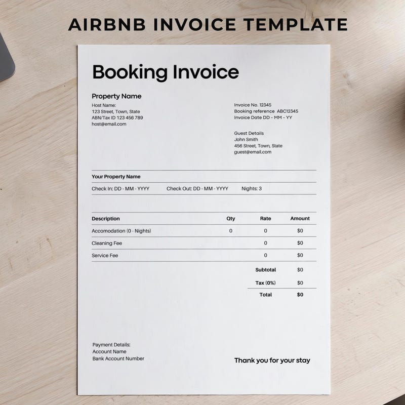 Holiday Invoice Templates Etsy Holiday Invoice Templates Etsy