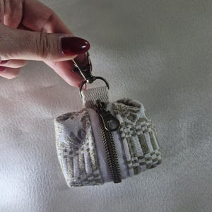 Mini portafoglio con cerniera e polsino per donna, portafoglio con