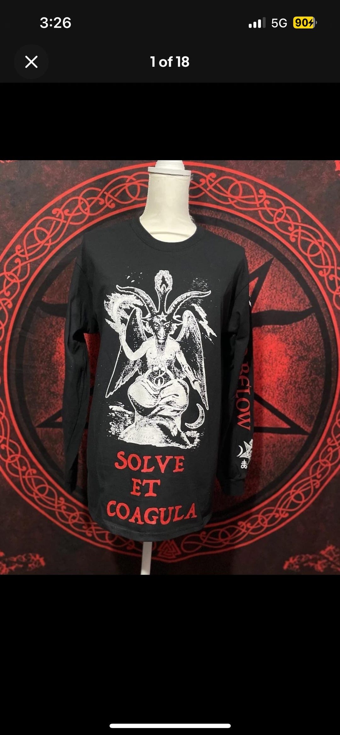 Baphomet Solve Et Coagula T Shirt Small to Extra Large Sizes in Nomine