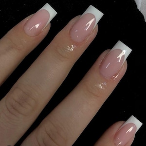 Classic White French Tip Press-Ons