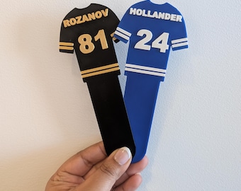 Heated Rivalry Jersey Bookmarks