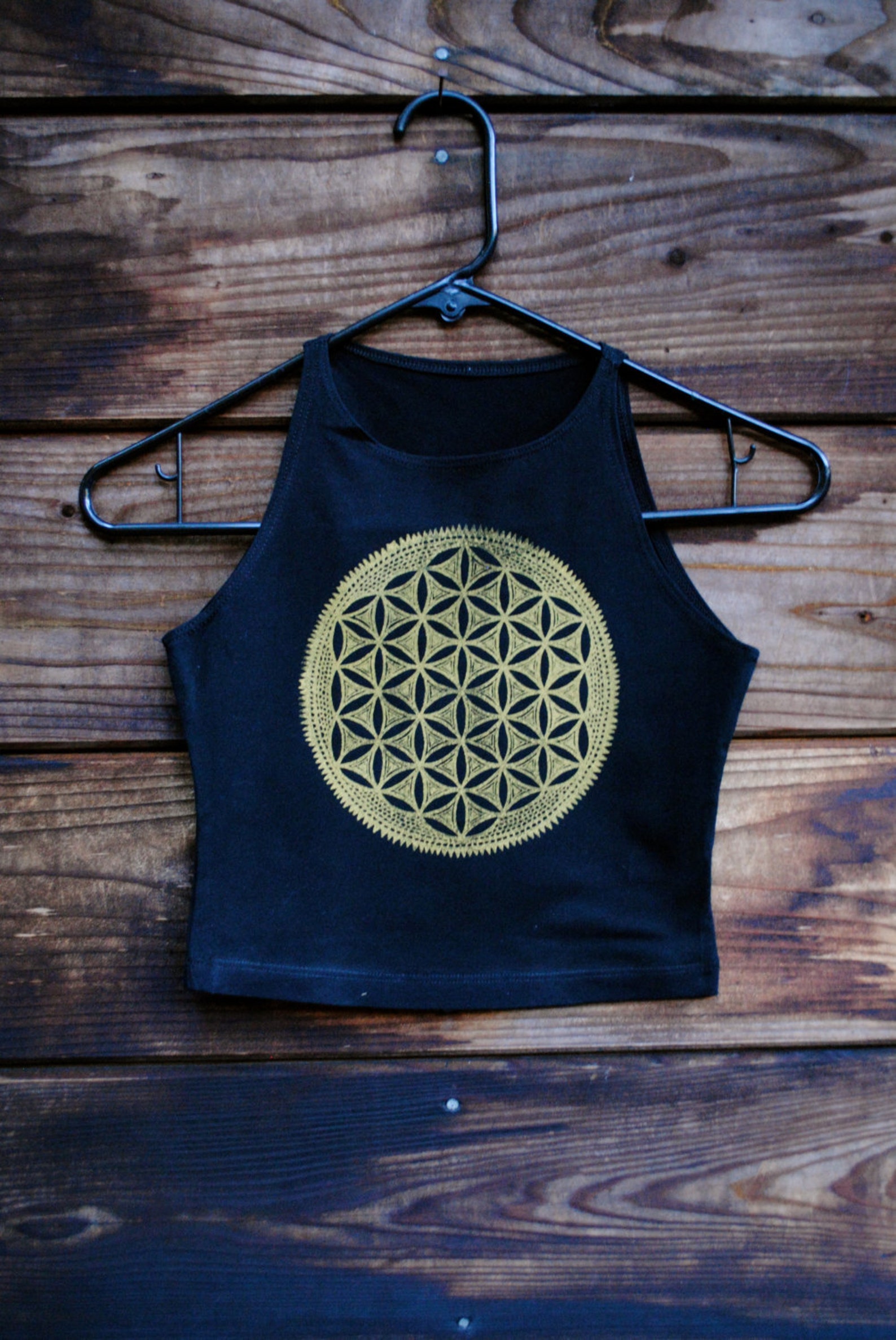 FLOWER of LIFE Fitted Crop Tank Etsy