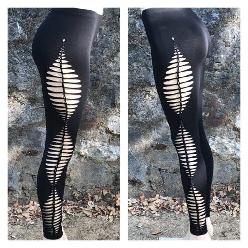 HIGH UP THERE Cut /& Braid Cutty Leggings