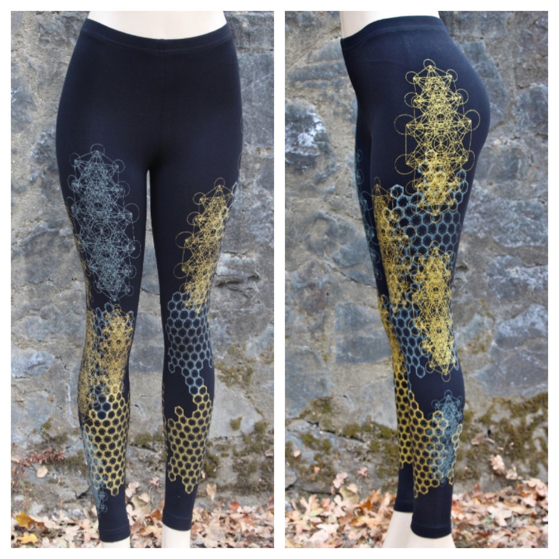 METATRON Totem HONEYCOMB GEOMETRY Leggings - Etsy