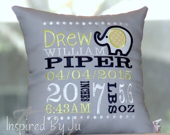 Birth Announcement Pillow