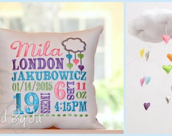 Birth Announcement Pillow
