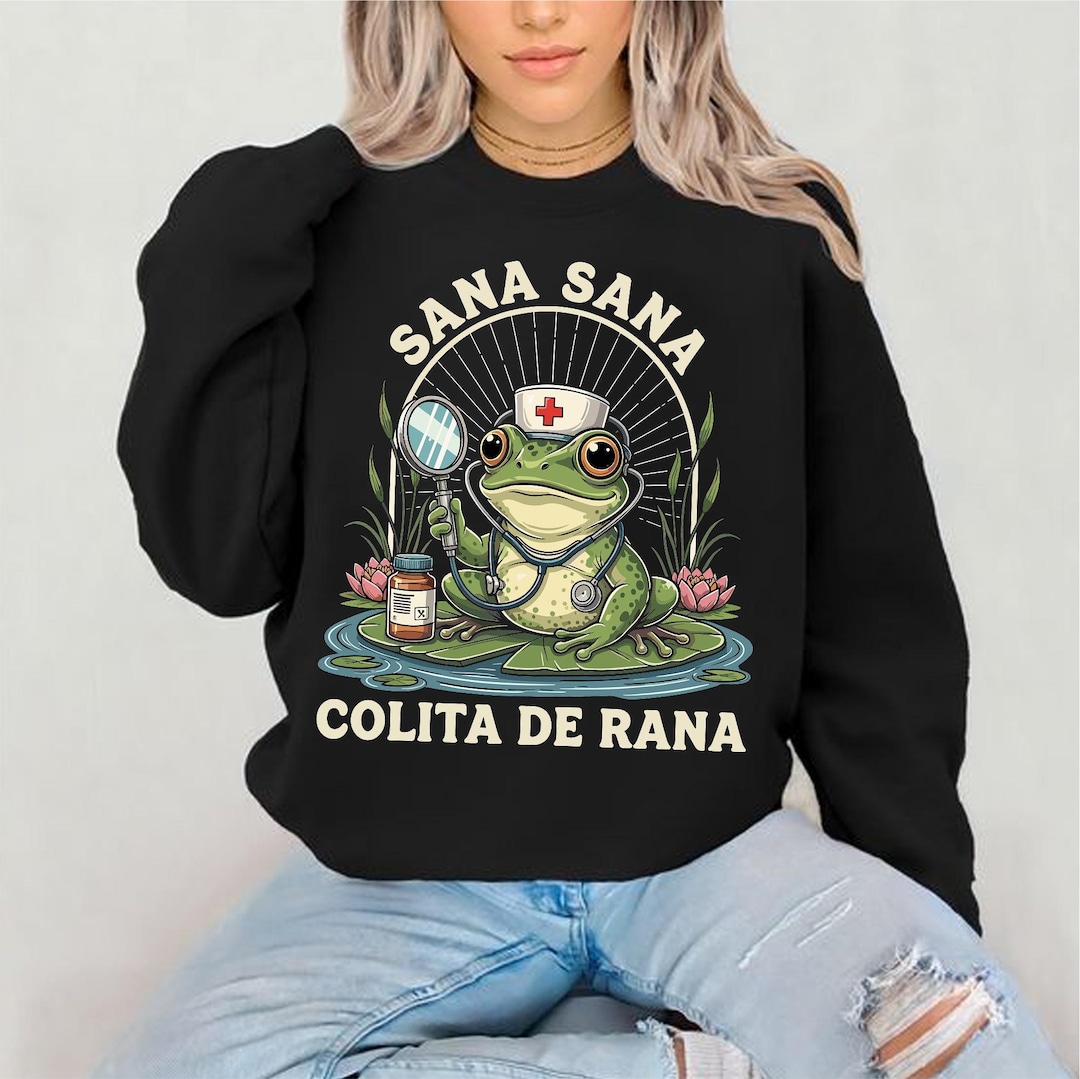 Rn Rana Sana Sana Colita De Rana SVG, Funny Frog Nurse Design (digital Download ...