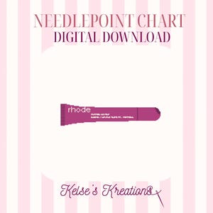 Himbeer Lip Gloss Digitale Nadelspitze Stickmuster