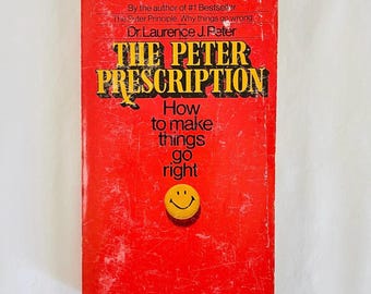Vintage 1970s Smile Have A Nice Day Peter Prescription Book 1972 Paperback