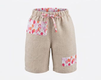 Pantaloni in cotone e lino per neonati e bambini piccoli
