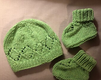 Set di cappello e stivaletto per bambini 0-3 mesi