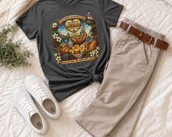 Louisiana Sourdough Baker Tee | Vintage Country Baked Goods Scene