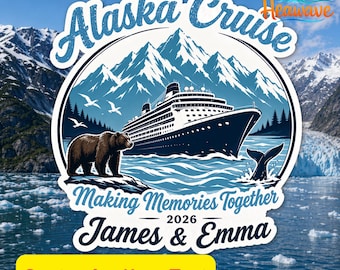 Alaska Cruise Door Magnet Personalized Travel Memento Vacation Keepsake Decorative Fridge Magnet Anniversary Birthday Gift Souvenir Cruise