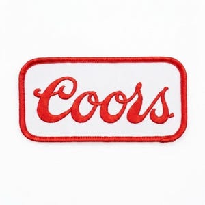 Coors Banquet Light Beer Vintage Style Americana Sew On Embroidered Woven Patch 4”